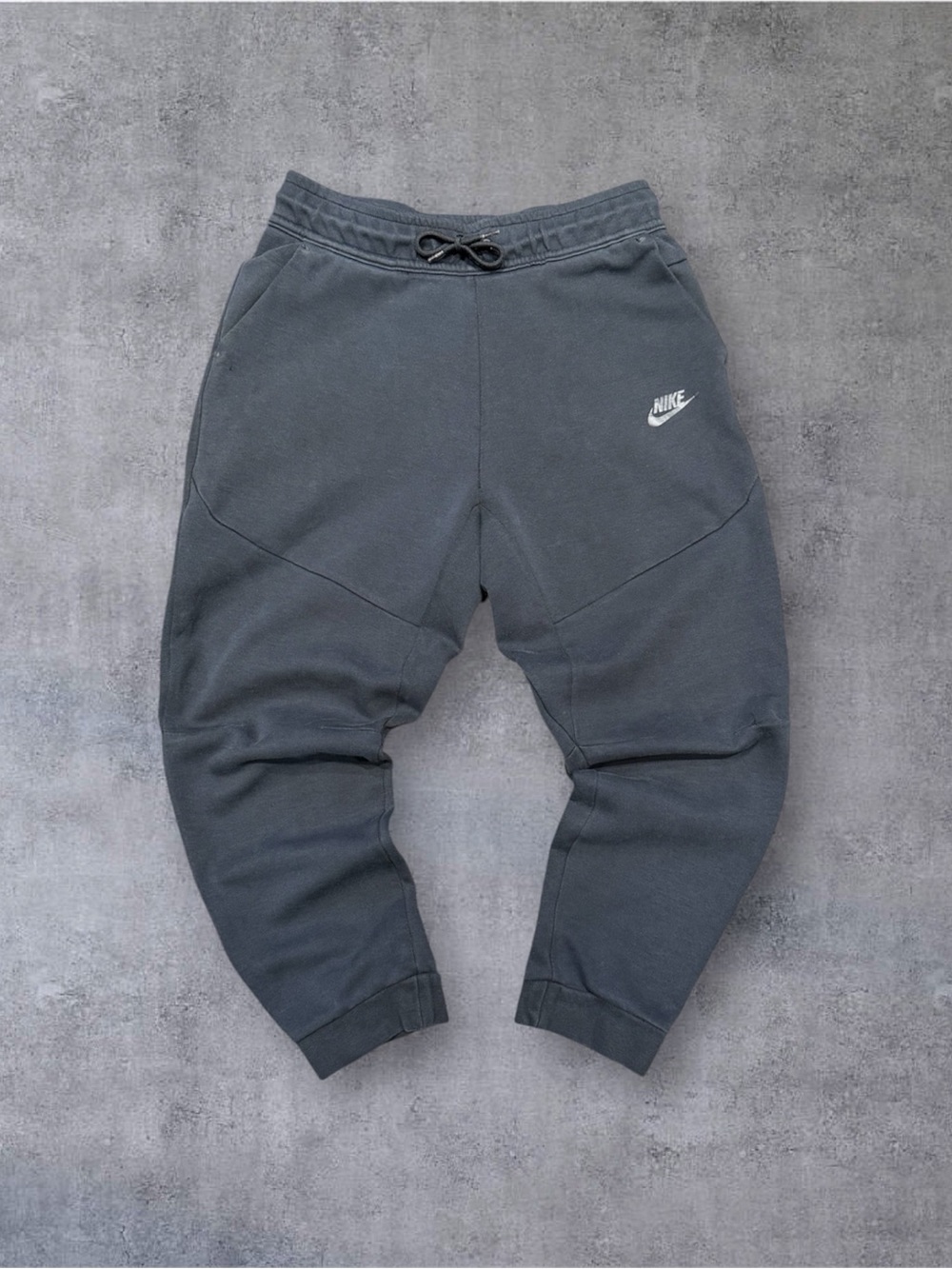 Nike Kids Dark Gray Jogger Sweatpants with White Swoosh